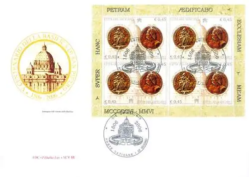 Medaillen 2006. 2 FDC.