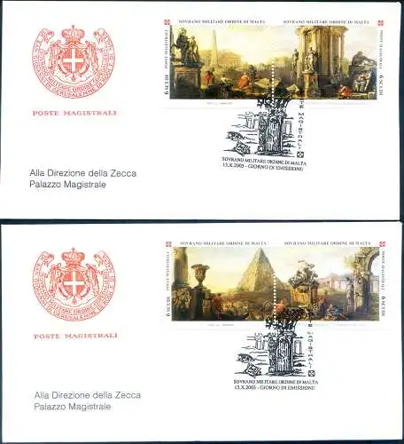 Alte Ansichten 2003. 2 FDC.