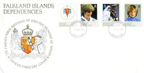 15 FDC aus dem Zeitraum 1980-1985.