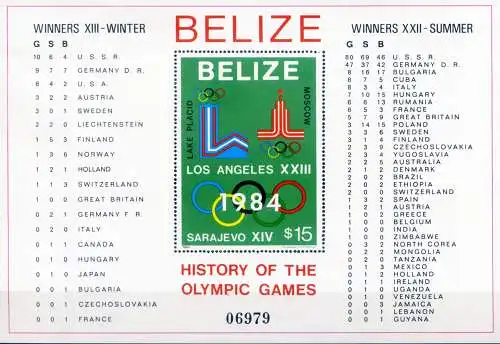 Sport. Geschichte der Olympischen Spiele 1981.