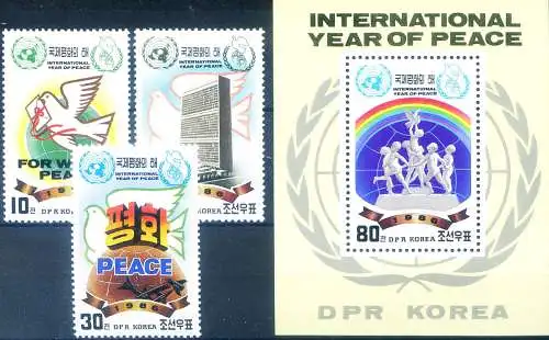 Internationales Jahr des Friedens 1986.