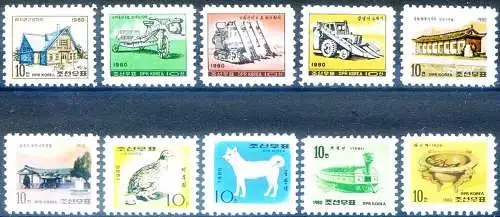 Definitiv 1980. Gebäude, Landwirtschaft und Tiere.