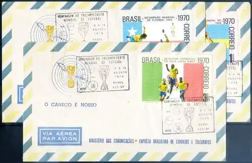 Sport. Fußball 1970. 3 FDC.