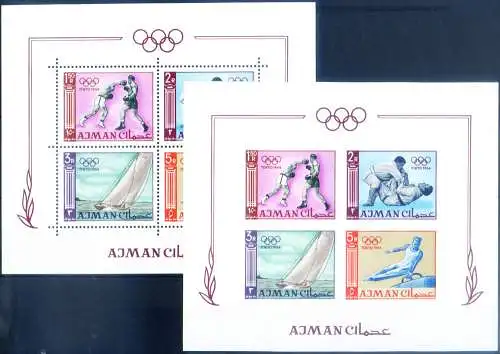 Ajman. Sport. Olympische Spiele Tokio 1965.