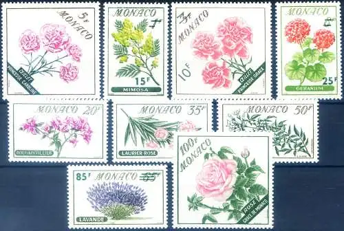 Flora. Blumen 1959. überdruckt.