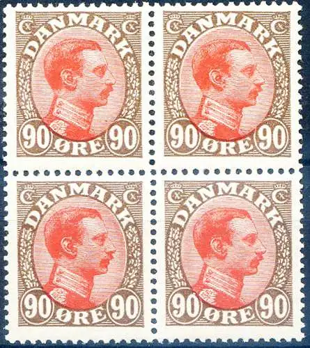 Definitiv. Cristiano X. 90 ö. 1920.