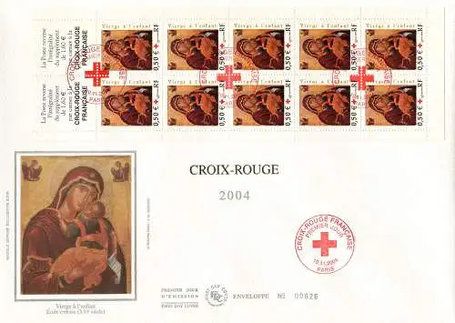 Rotes Kreuz 2002-2004. 3 FDC.