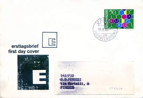 Europa 1960. FDC.