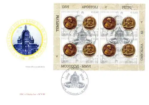 Medaillen 2006. 2 FDC.