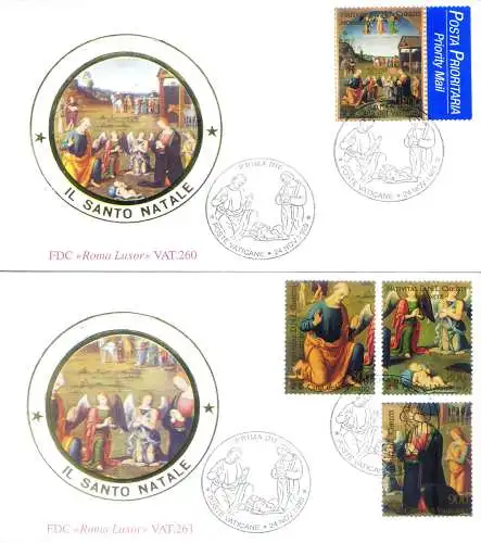 Weihnachten 1999. 2 FDC.