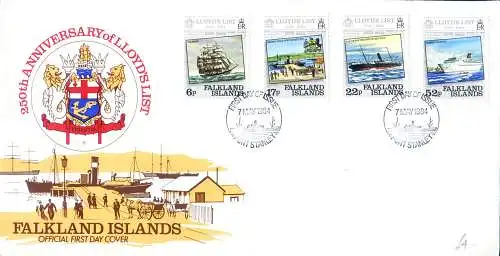 4 FDC von 1984.