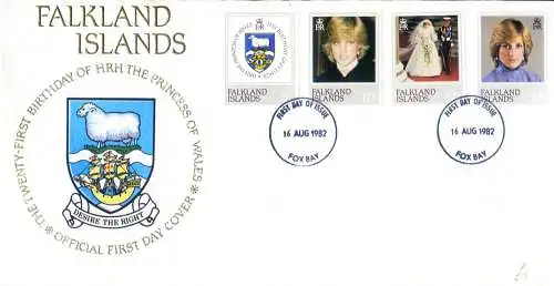 4 FDC von 1982.