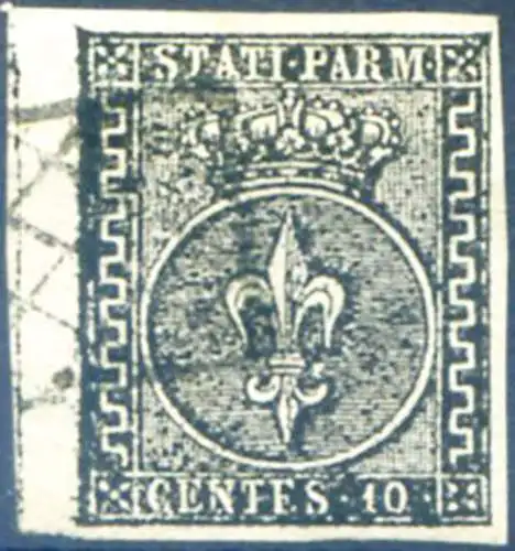 Parma. Giglio 10 c. 1852. Gebraucht.