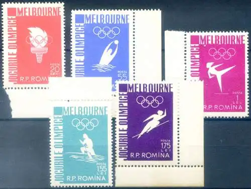 Sport. Olympische Spiele Melbourne 1956.