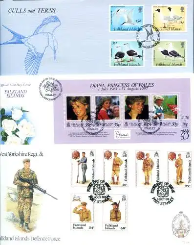 31 FDC Jahre 1991-1999.