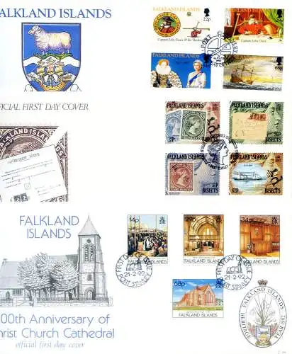 31 FDC Jahre 1991-1999.