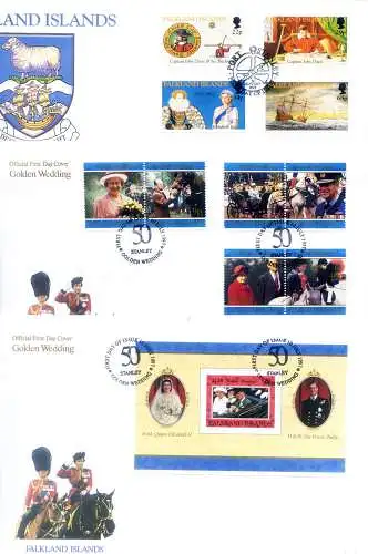 31 FDC Jahre 1991-1999.