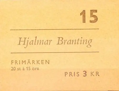 Hjalmar Branting 1960. Libretto.