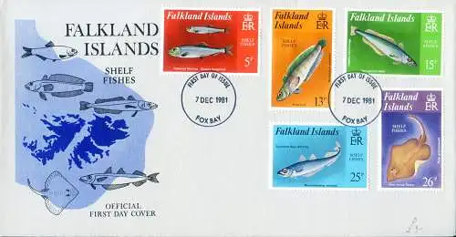 5 FDC von 1981.