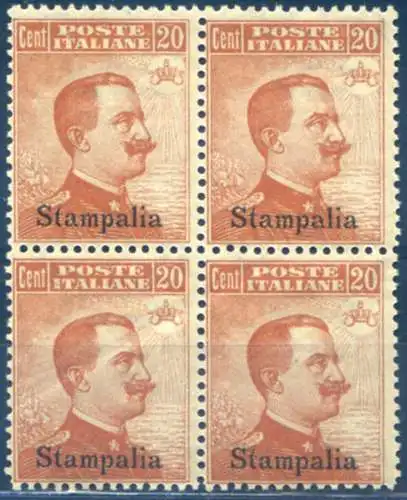 Stampalia. Aufdruck 1921.