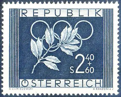 Sport. Olympische Spiele Oslo und Helsinki 1952.