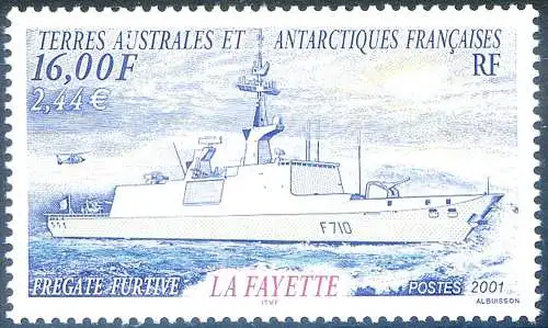 Militärschiff La Fayette 2001.