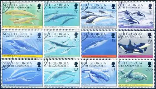 Südgeorgien. Definitiv. Fauna. Cetacei 1994. Gebraucht.