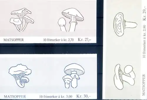 Pilze 1987-1989. 3 Hefte.