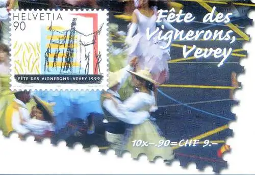 Festa dei vignaioli, Vevey 1999. Libretto.