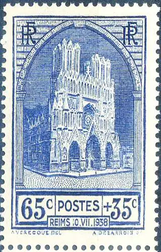 Kathedrale von Reims 1938.