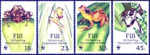 Fauna. Frosch von Fidschi 1988.