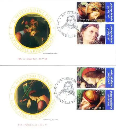 Il Perugino 2005. 2 FDC.