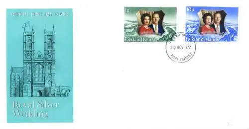 12 FDC Jahre 1970-1979.