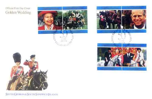 Südgeorgien. Königsfamilie 1997. 2 FDC.