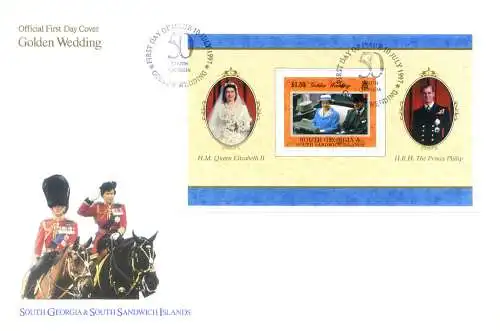 Südgeorgien. Königsfamilie 1997. 2 FDC.