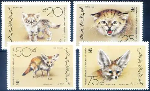 Süd. Fauna. WWF. Katze und Fennec 1989.