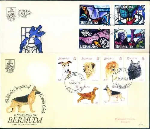 Kompletter Jahrgang FDC 1992.