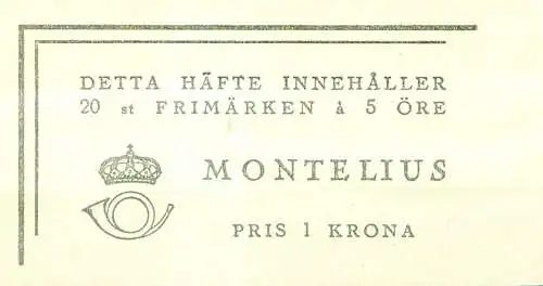 Oscar Montelius 1943. Libretto.