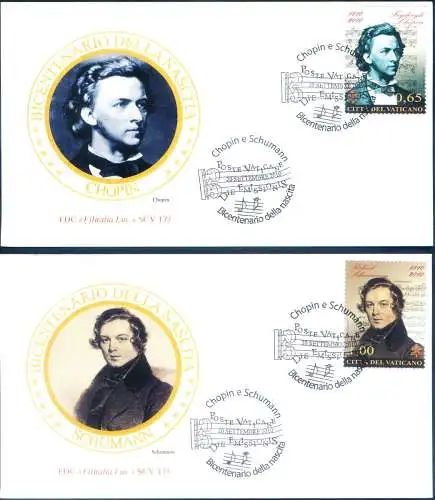 F. Chopin und R. Schumann 2010. 3 FDC.