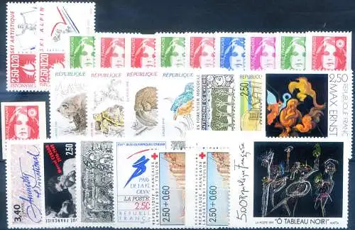 Kompletter Jahrgang 1991 (ungestempelt).