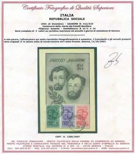 RSI. Fratelli Flag 1944.