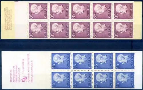 Gustav VI Adolfo 1967-71. 5 Hefte.