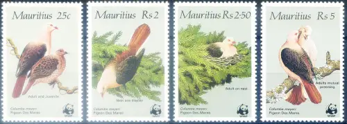 Mauritius. Fauna. Vögel 1985. WWF.