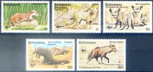Botswana. Wildtiere 1977. WWF.