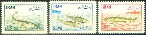 Fauna. Fische 1954. Drei lose Werte.