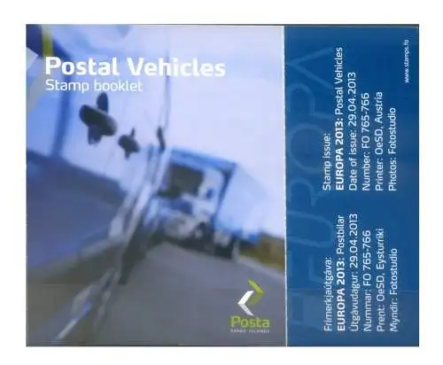 Postfahrzeuge 2013. Libretto.