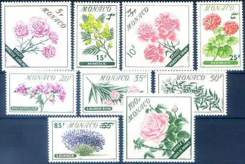 Flora. Blumen 1959. überdruckt.