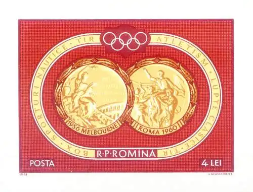 Sport. Olympische Spiele Rom 1961.