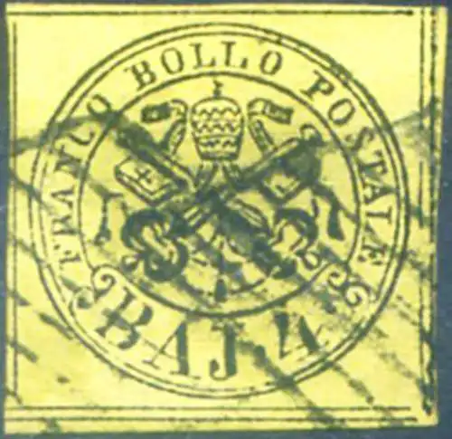 Kirchenstaat. Wappen 4 b. 1852. Gebraucht.