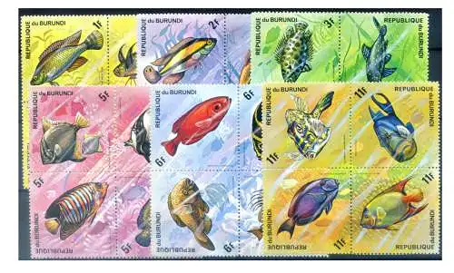 Burundi. Fauna. Fische 1974.
